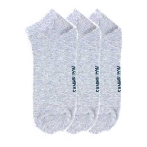 Комплект однотонных носков Sammy Icon Ankle Solid - 3 Pair Set - Grey в Милавица